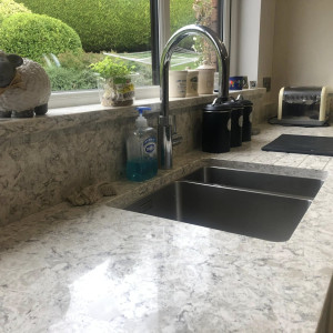 gray marble kitchen top