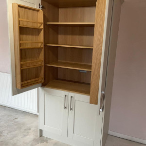 cupboard opened