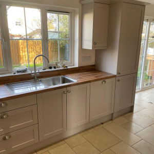 hardwood kitchen pink
