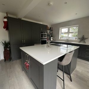 Christmas decoration in kitchen