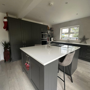 Christmas decoration in kitchen