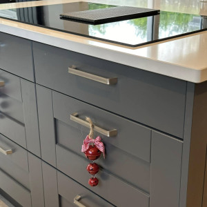 decoration on handle cupboard kitchen