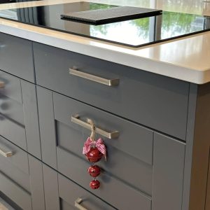 decoration on handle cupboard kitchen