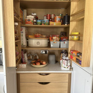 cupboard fully stocked